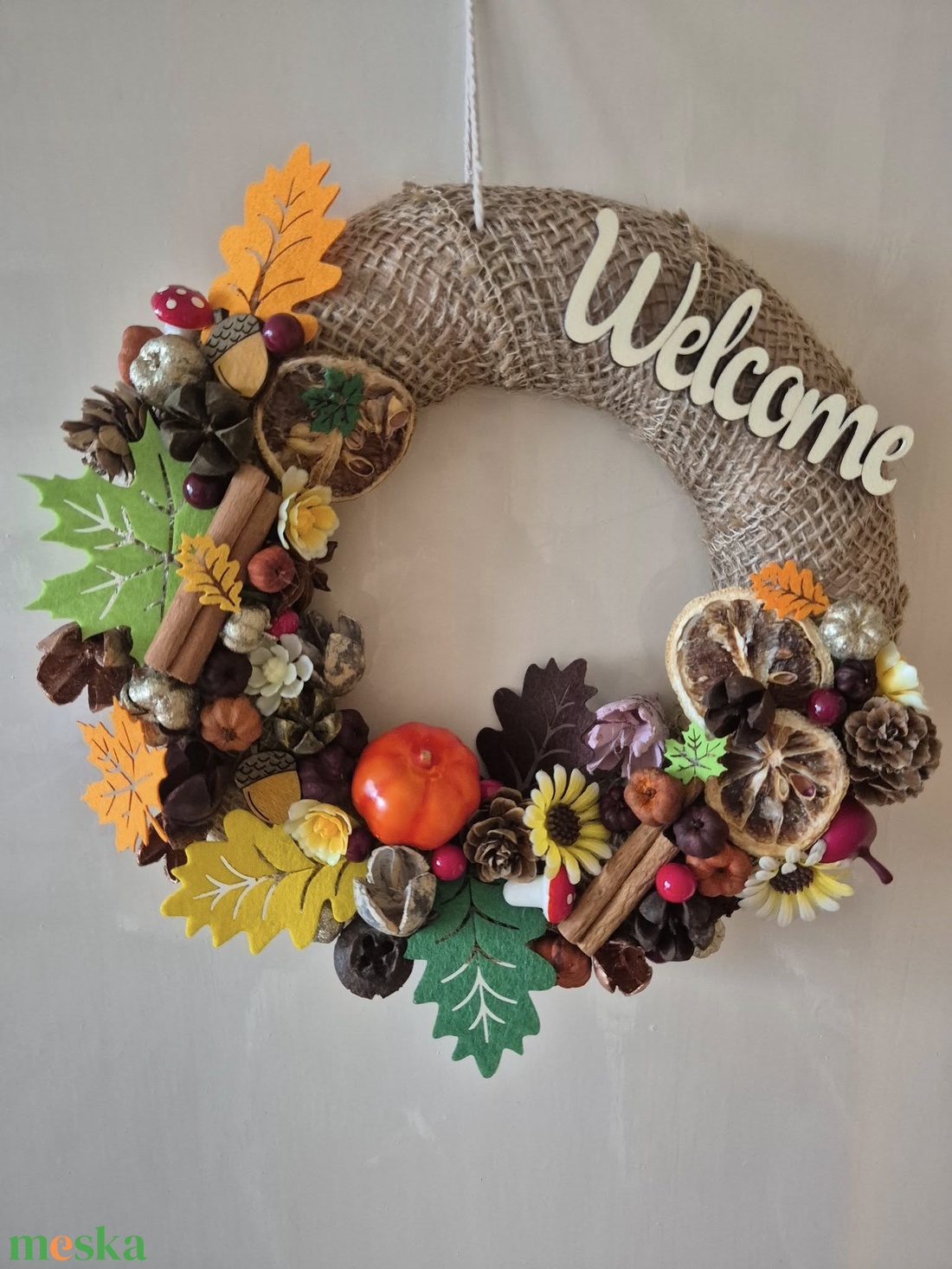 Színes őszi ajtódekor - otthon & életmód - dekoráció - ajtó- és ablak dekoráció - ajtódísz & kopogtató - Meska.hu Színes őszi ajtódekor - otthon & életmód - dekoráció - ajtó- és ablak dekoráció - ajtódísz & kopogtató - Meska.hu