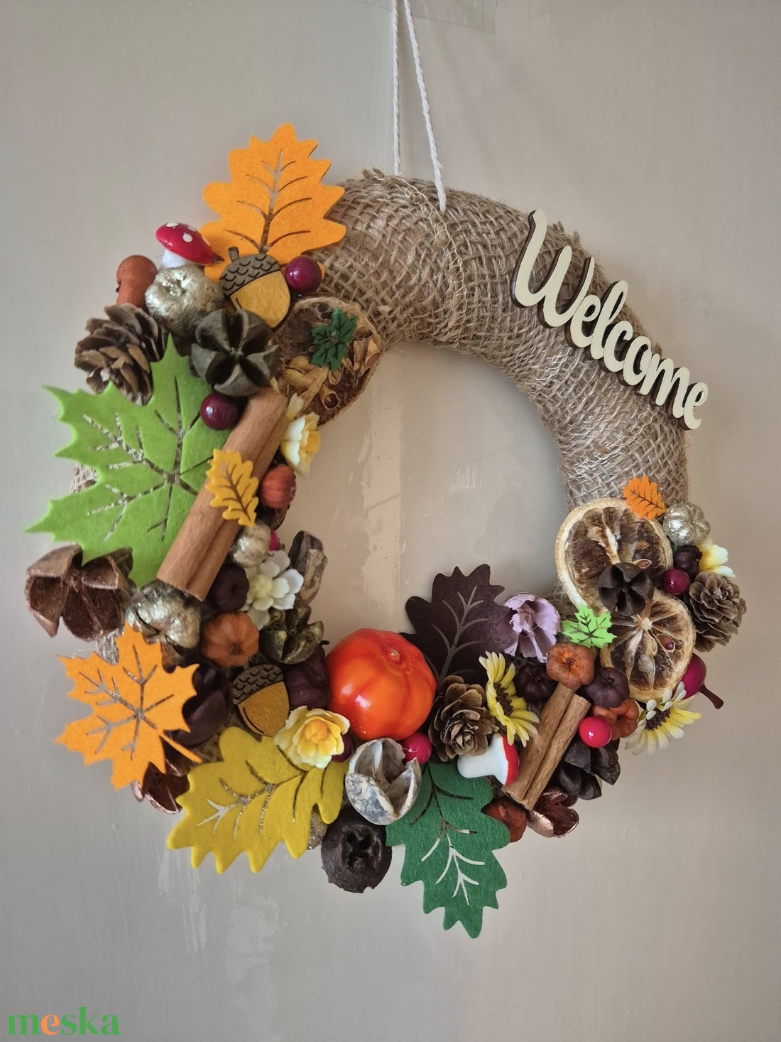 Színes őszi ajtódekor - otthon & életmód - dekoráció - ajtó- és ablak dekoráció - ajtódísz & kopogtató - Meska.hu Színes őszi ajtódekor - otthon & életmód - dekoráció - ajtó- és ablak dekoráció - ajtódísz & kopogtató - Meska.hu