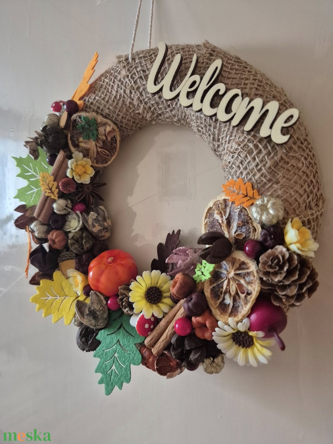 Színes őszi ajtódekor - otthon & életmód - dekoráció - ajtó- és ablak dekoráció - ajtódísz & kopogtató - Meska.hu Színes őszi ajtódekor - otthon & életmód - dekoráció - ajtó- és ablak dekoráció - ajtódísz & kopogtató - Meska.hu