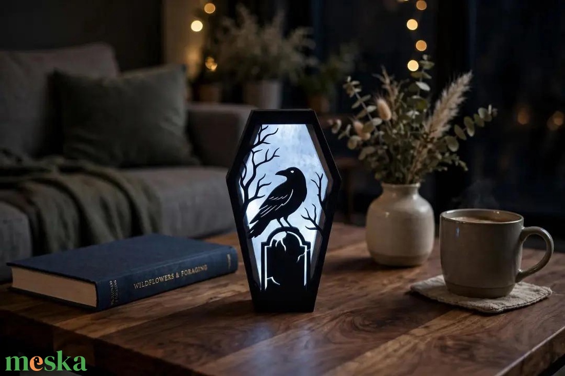 Koporsó lámpás - otthon & életmód - dekoráció - halloween - halloweeni lámpás - Meska.hu