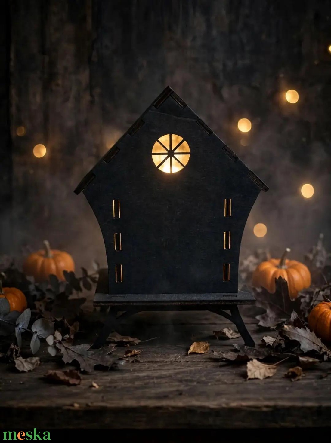 Világító boszorkányház � fa Halloween LED dekoráció - otthon & életmód - dekoráció - halloween - halloweeni lámpás - Meska.hu