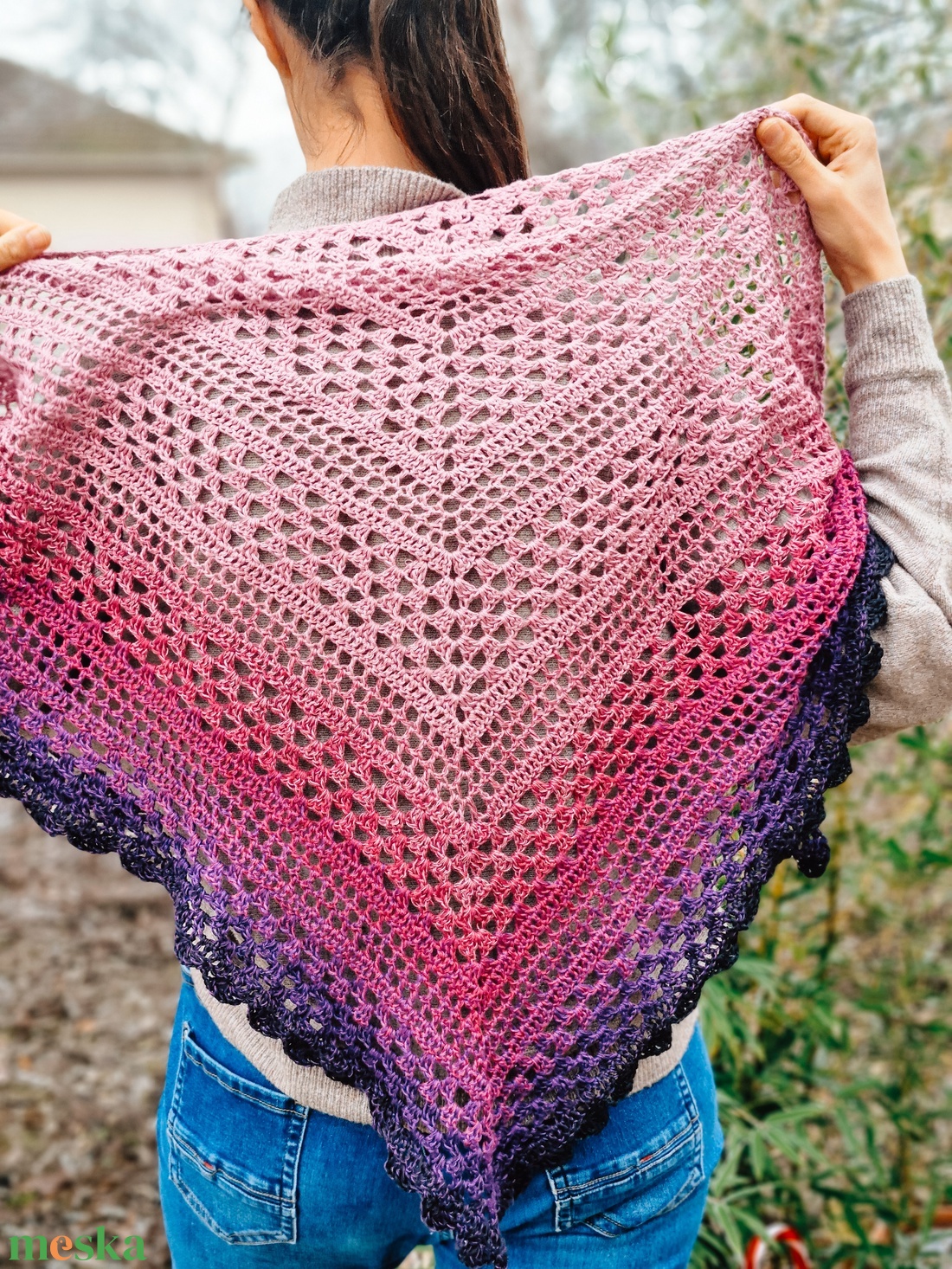 Kendő  - ruha & divat - sál, sapka, kendő - vállkendő - Meska.hu