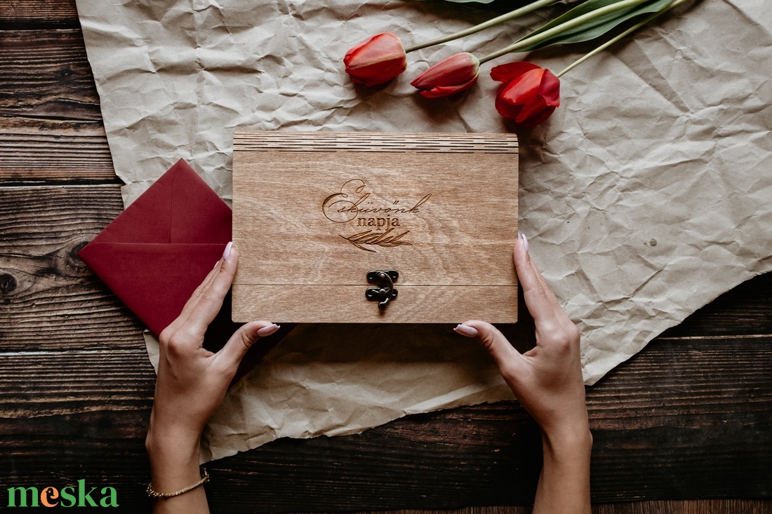 Esküvői doboz fényképeknek, emlékdoboz, nászajándék - esküvő - emlék & ajándék - doboz - Meska.hu
