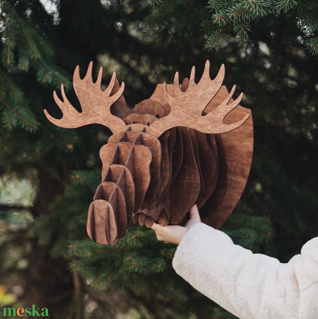 Jávorszarvas Trófea Falidísz 3D Puzzle  Dekoráció Ajándék - játék & sport - puzzle - 3d puzzle - Meska.hu