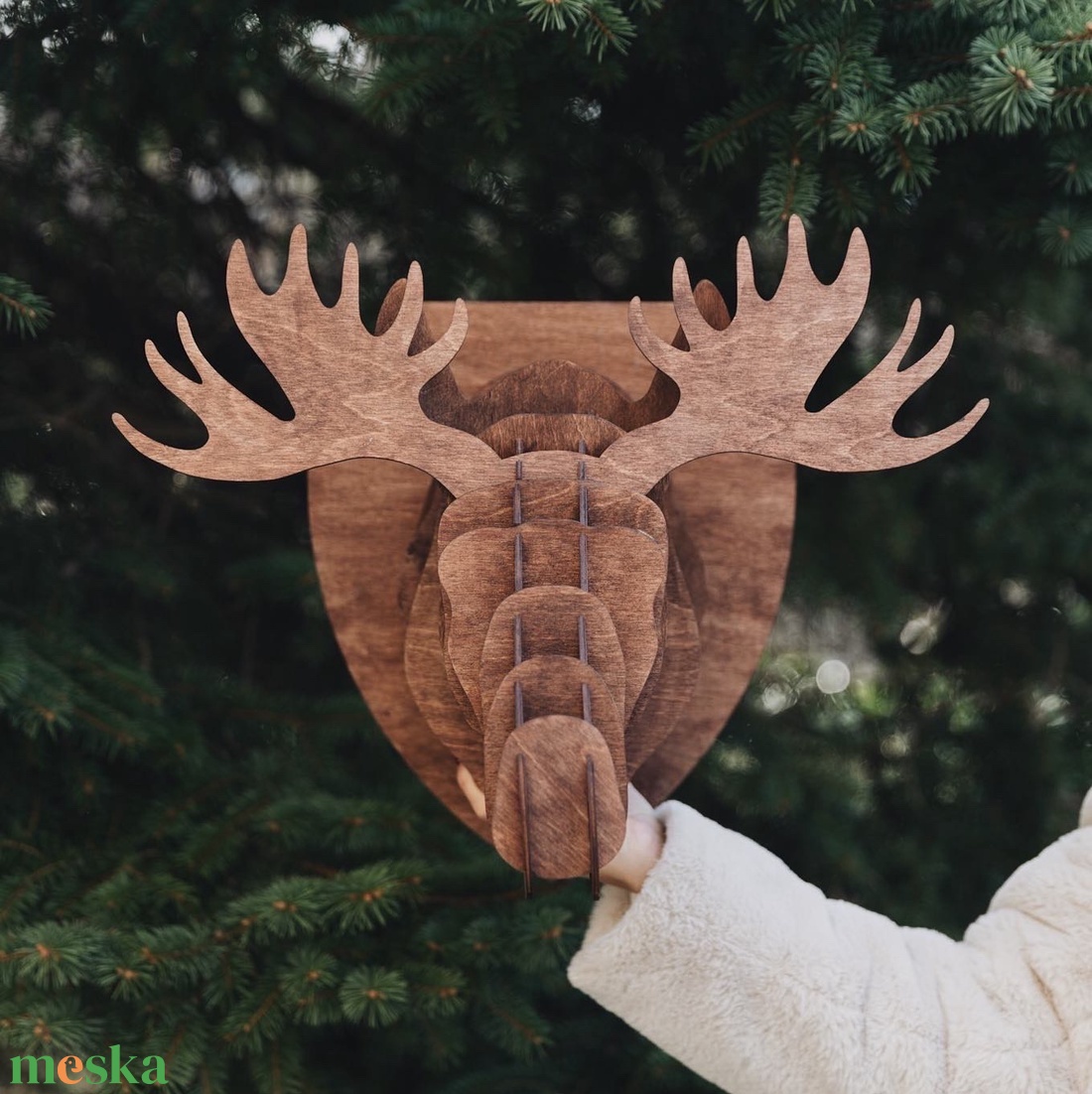 Jávorszarvas Trófea Falidísz 3D Puzzle  Dekoráció Ajándék - játék & sport - puzzle - 3d puzzle - Meska.hu