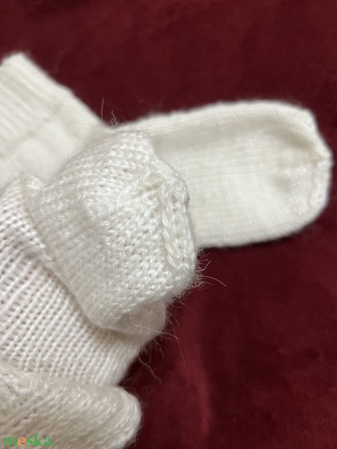 Puha kézzel kötött moher zokni (35�37) - ruha & divat - cipő & papucs - zokni - Meska.hu