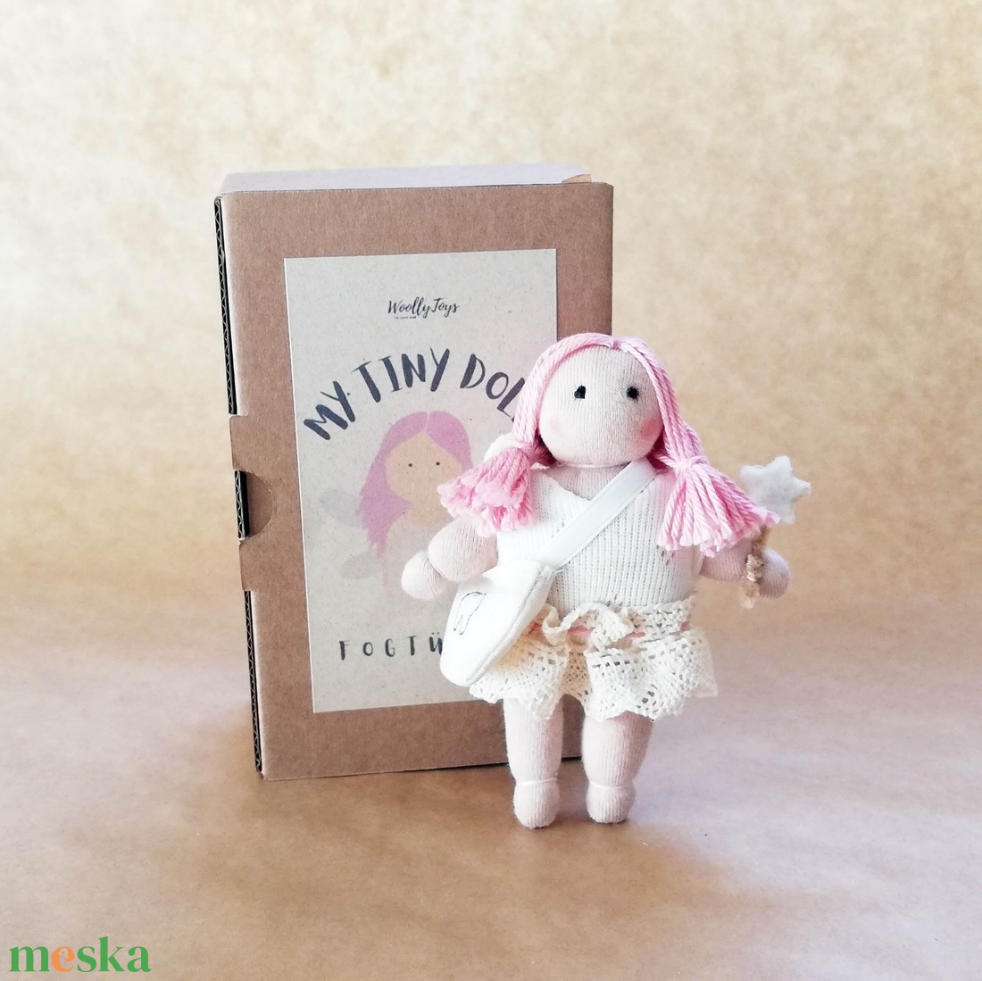 My Tiny Doll - Fogtündér rózsaszín hajjal - játék & sport - baba & babaház - baba - Meska.hu