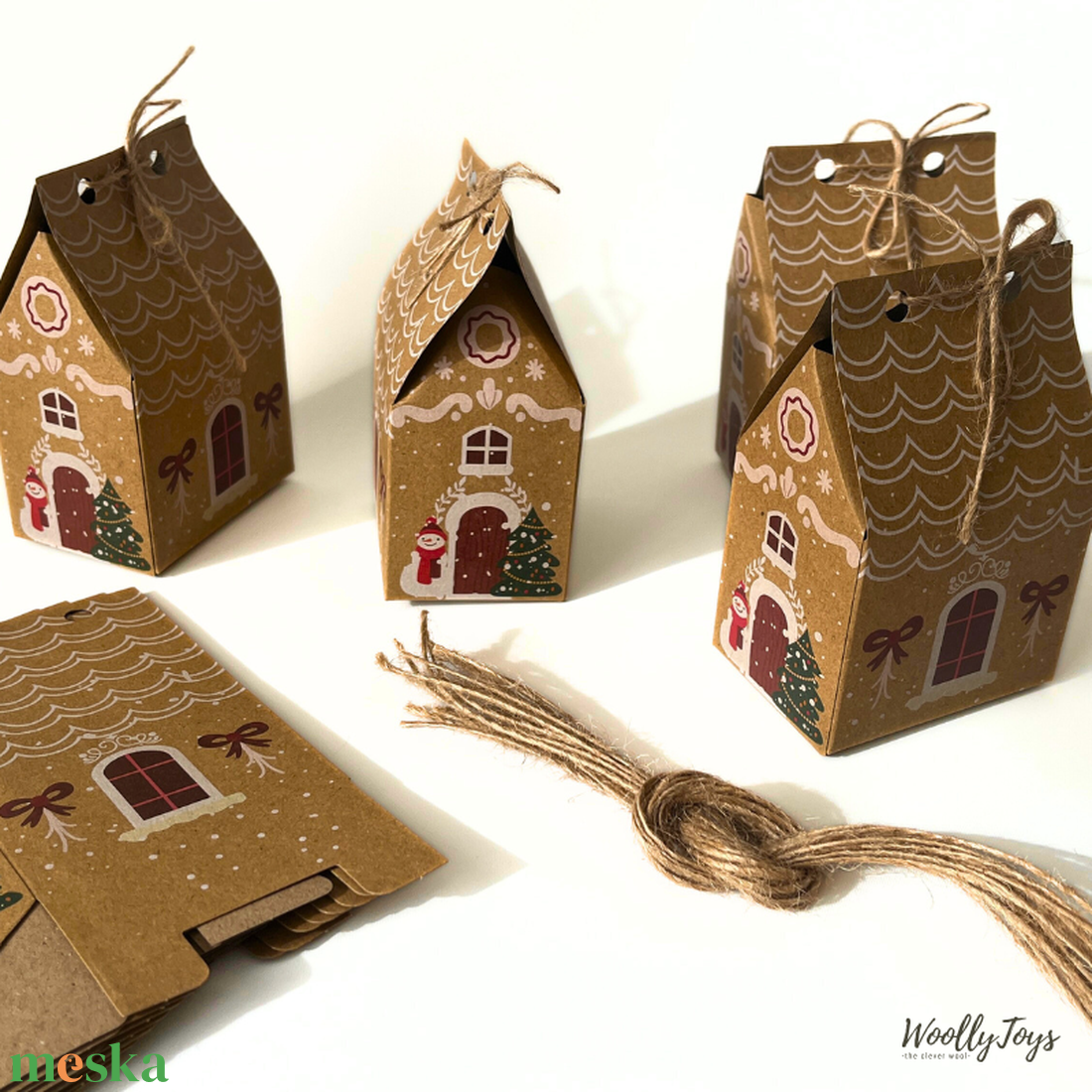 Adventi kalendárium naptár házikók 24 db ADVENTI KOLLEKCIÓ 2025 - karácsony - adventi díszek - adventi naptár - Meska.hu