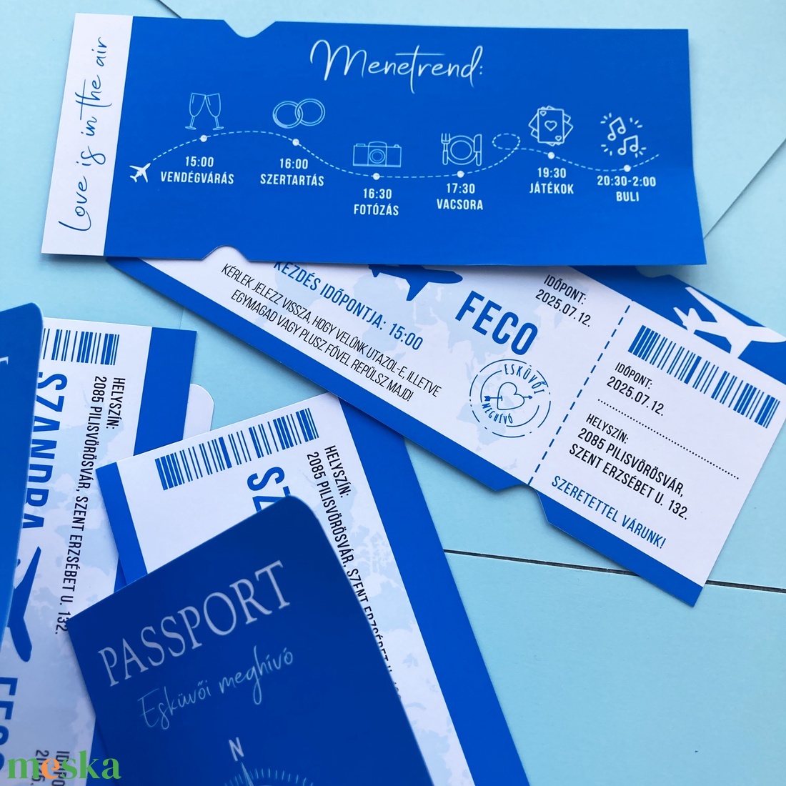 Passport stílusú beszállókártyás esküvői meghívó - esküvő - meghívó & kártya - meghívó - Meska.hu Passport stílusú beszállókártyás esküvői meghívó - esküvő - meghívó & kártya - meghívó - Meska.hu