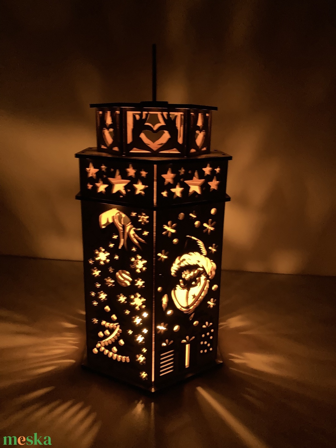 Karácsonyi - Grincs - mécsestartó - karácsony - karácsonyi lakásdekoráció - karácsonyi lakásdíszek - Meska.hu