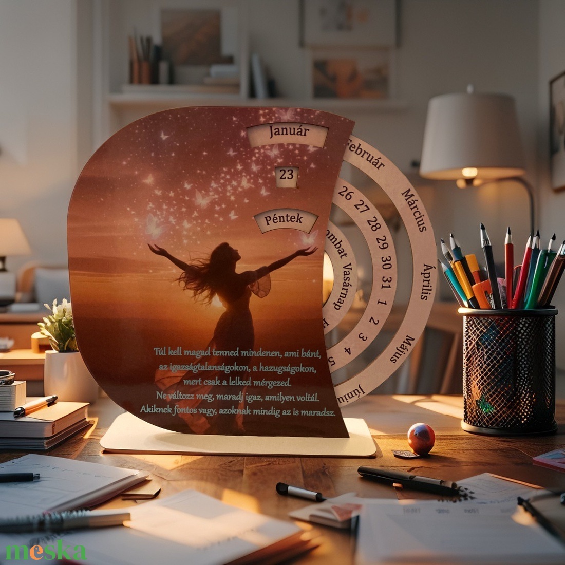 Öröknaptár - képpel - otthon & életmód - dekoráció - fali és függő dekoráció - falinaptár & öröknaptár - Meska.hu