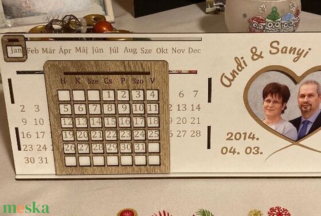 Öröknaptár - képpel - otthon & életmód - dekoráció - fali és függő dekoráció - falinaptár & öröknaptár - Meska.hu