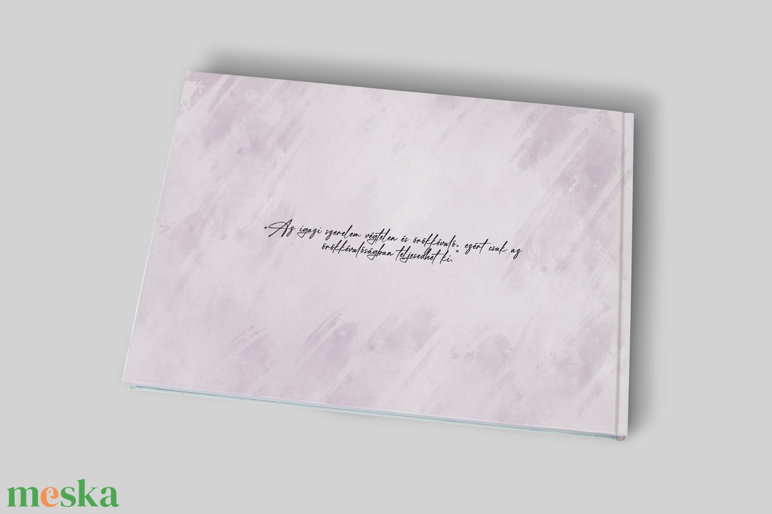 Esküvői vendégkönyv fotóval (lila) - esküvő - emlék & ajándék - vendégkönyv - Meska.hu