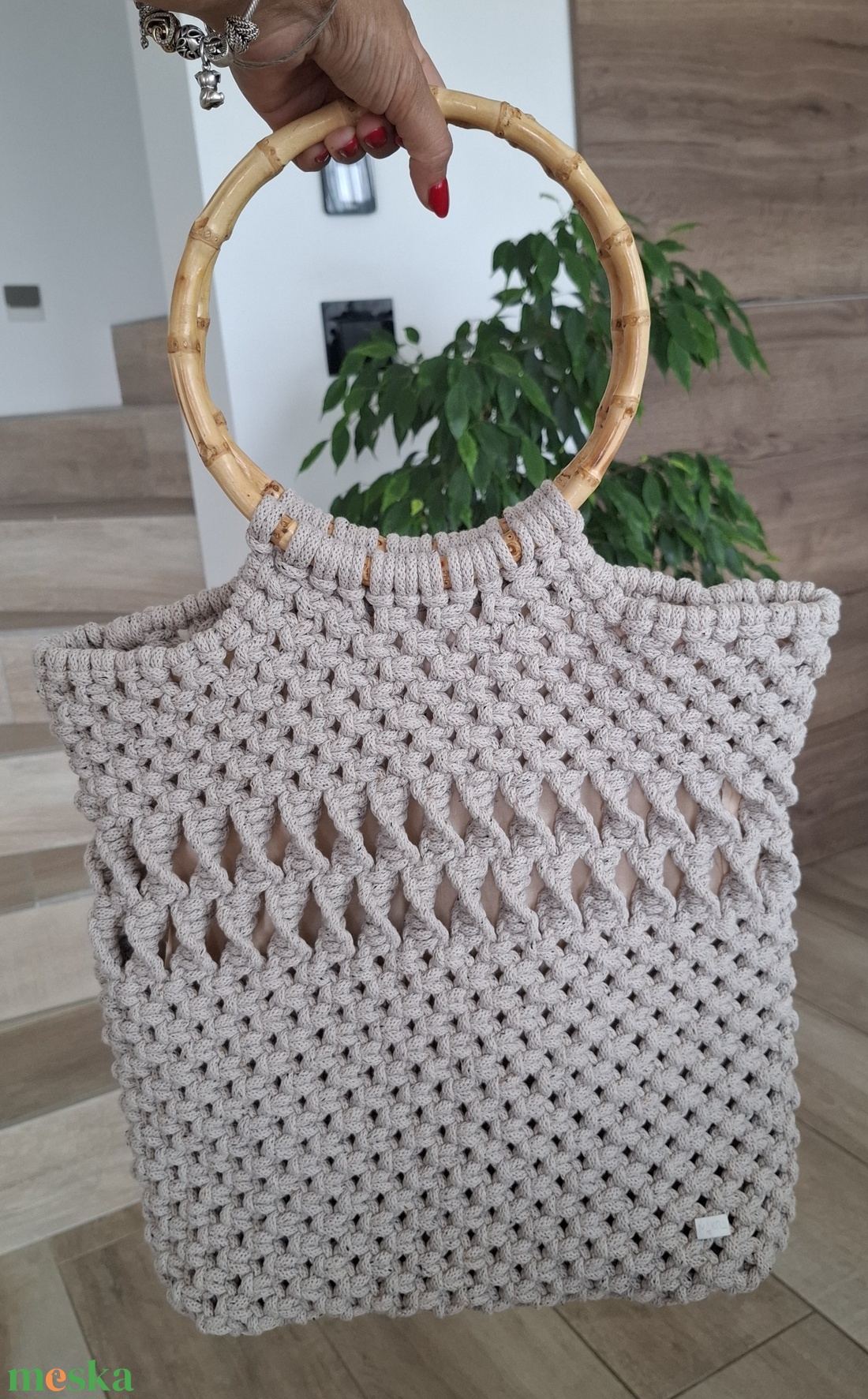 makramé táska, szatyor - bézs - táska & tok - bevásárlás & shopper táska - shopper, textiltáska, szatyor - Meska.hu makramé táska, szatyor - bézs - táska & tok - bevásárlás & shopper táska - shopper, textiltáska, szatyor - Meska.hu