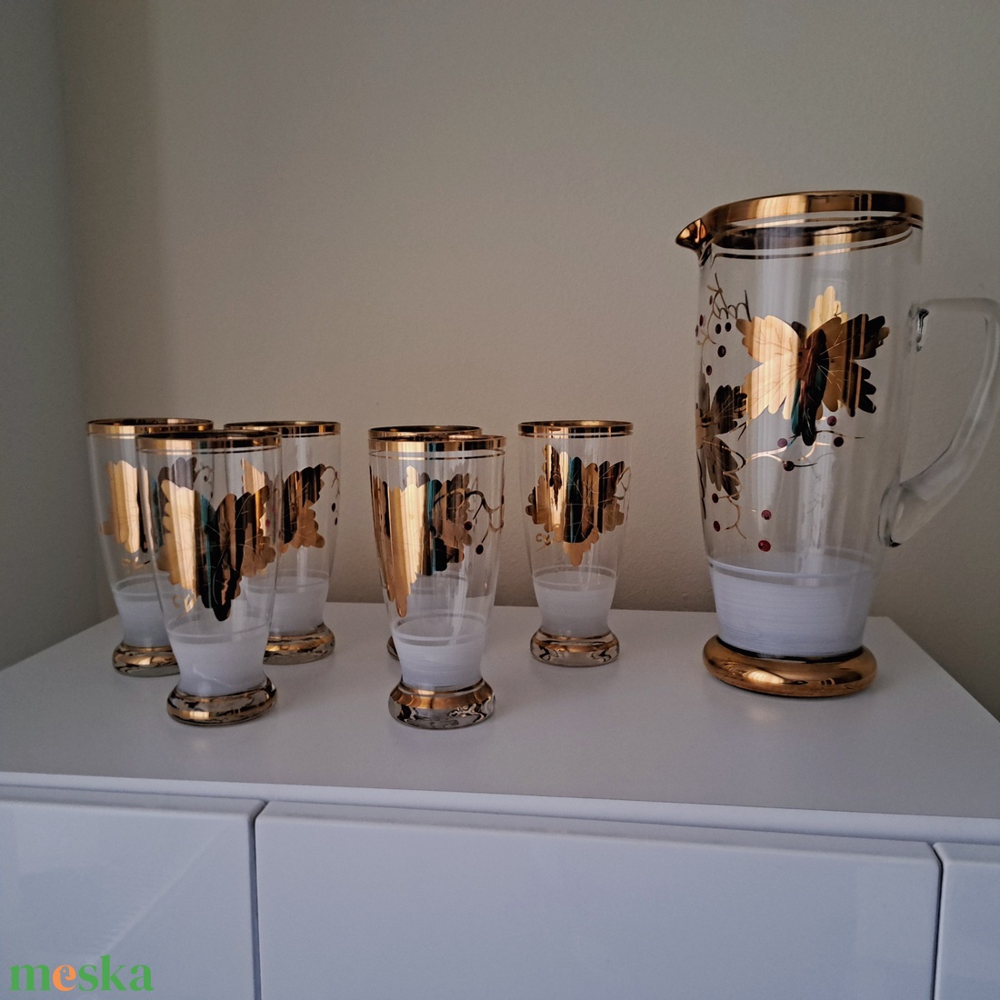 Vintage készlet - otthon & életmód - konyhafelszerelés, tálalás - tálalás - pohár - Meska.hu