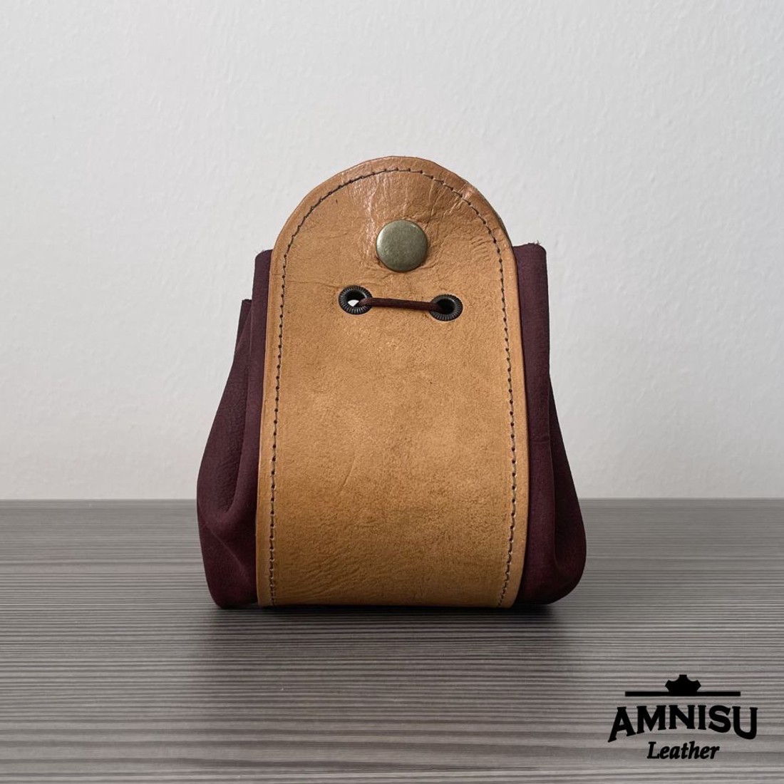 2in1 szütyő és kockatálca - antikolt világosbarna - bordó - játék & sport - szerepjáték - Meska.hu