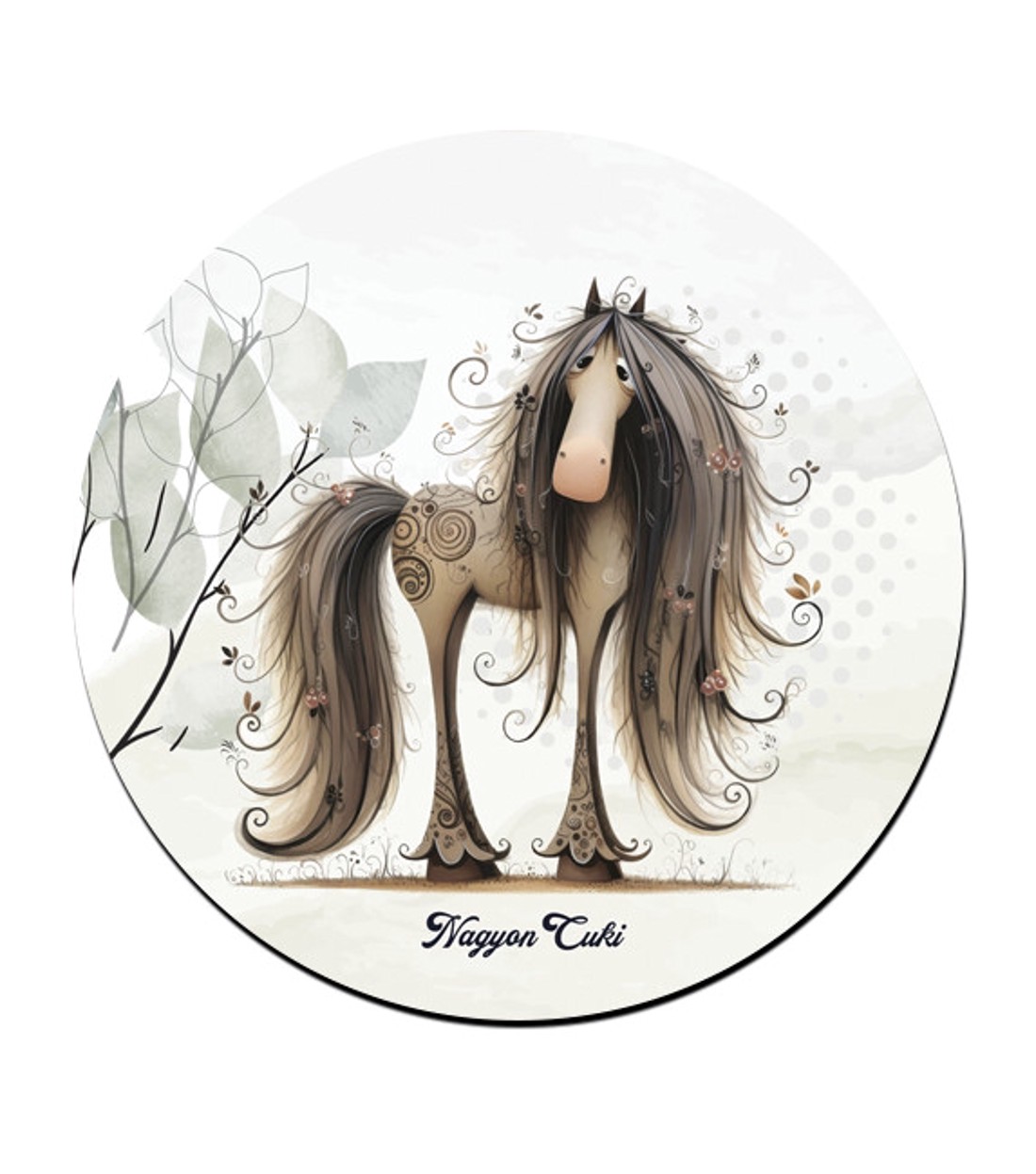 Furi, de cuki lovas mintás pohár alátét -  - Meska.hu