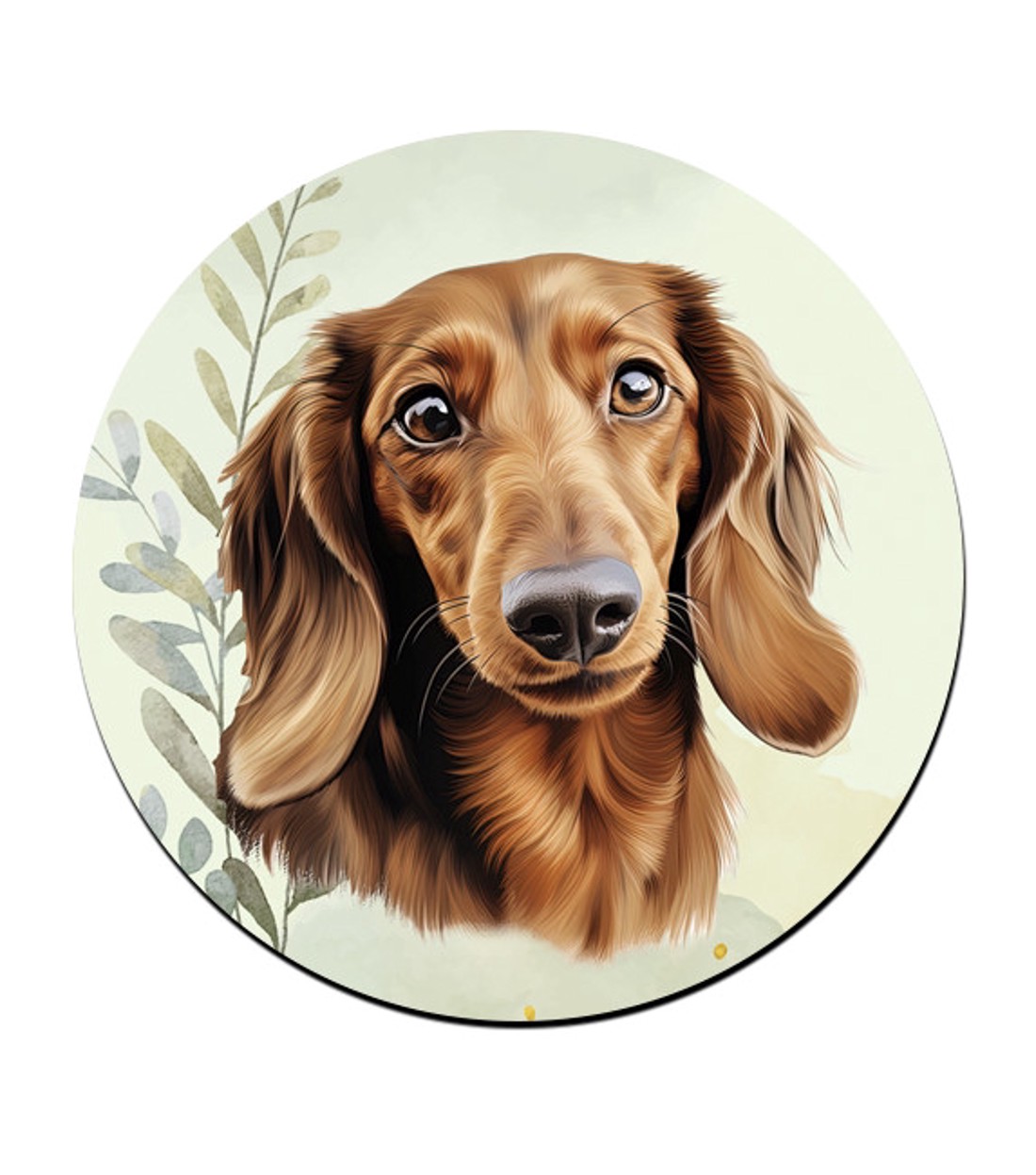 Barna tacskó portré mintás bögre alátét -  - Meska.hu