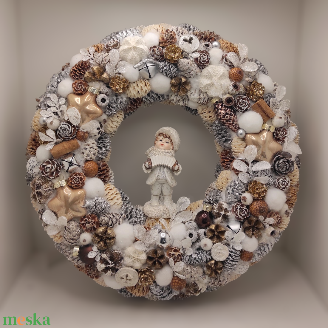 Karácsonyi kopogtató, koszorú 30 cm - otthon & életmód - dekoráció - ajtó- és ablak dekoráció - ajtódísz & kopogtató - Meska.hu