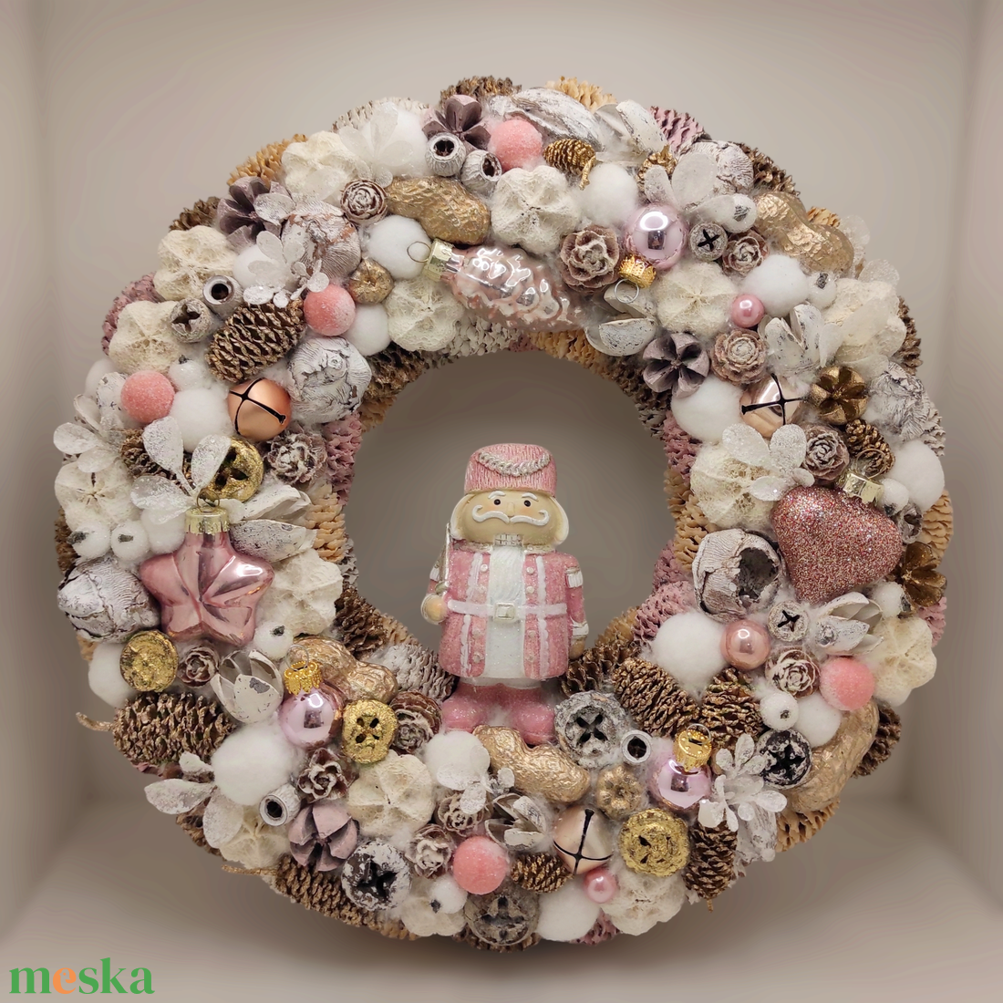 Karácsonyi kopogtató, koszorú 30 cm - otthon & életmód - dekoráció - ajtó- és ablak dekoráció - ajtódísz & kopogtató - Meska.hu