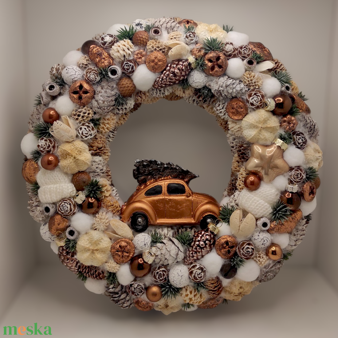 Karácsonyi kopogtató, koszorú 30 cm - otthon & életmód - dekoráció - ajtó- és ablak dekoráció - ajtódísz & kopogtató - Meska.hu