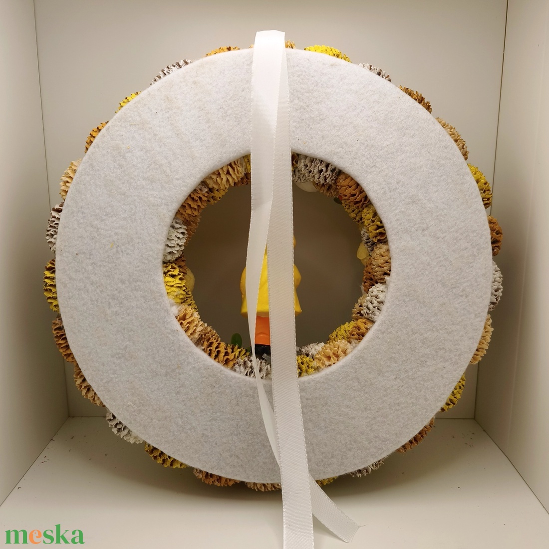 Tavaszi virágos koszorú, kopogtató 30 cm - otthon & életmód - dekoráció - ajtó- és ablak dekoráció - ajtódísz & kopogtató - Meska.hu