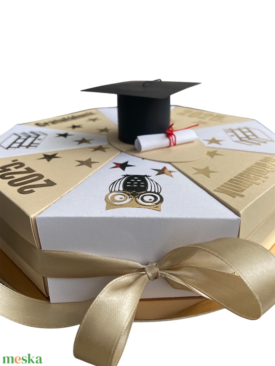 Papírtorta ballagásra, diplomaosztóra - otthon & életmód - papír, írószer - ajándékozás kellékei - papírtorta - Meska.hu