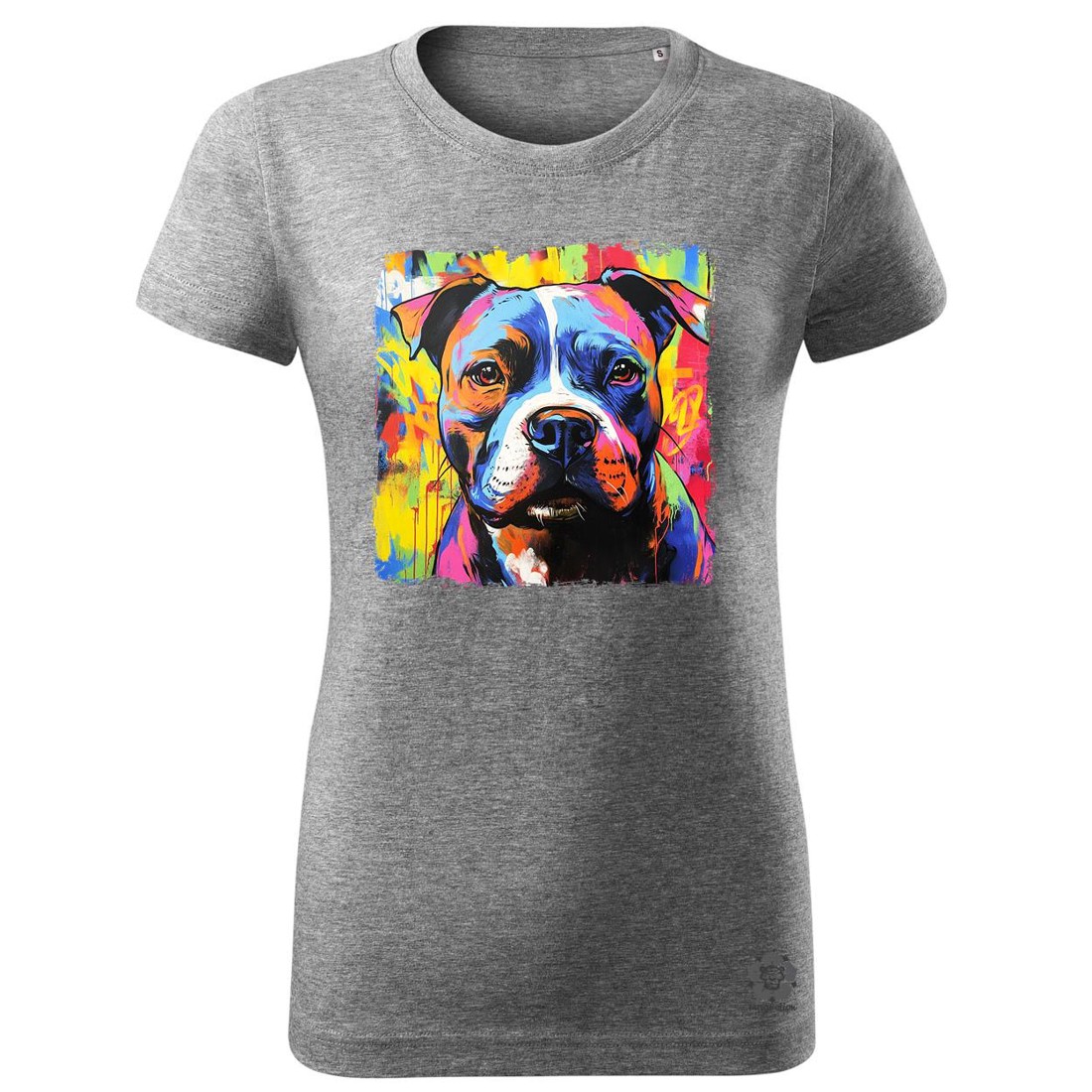 Pitbull portré v1 - ruha & divat - női ruha - póló, felső - Meska.hu Pitbull portré v1 - ruha & divat - női ruha - póló, felső - Meska.hu