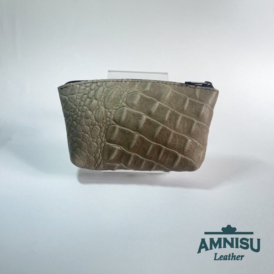 Barna krokkómintás egy cipzáras kulcstartó sárkány szemmel F9008 - táska & tok - kulcstartó & táskadísz - kulcstartó - Meska.hu