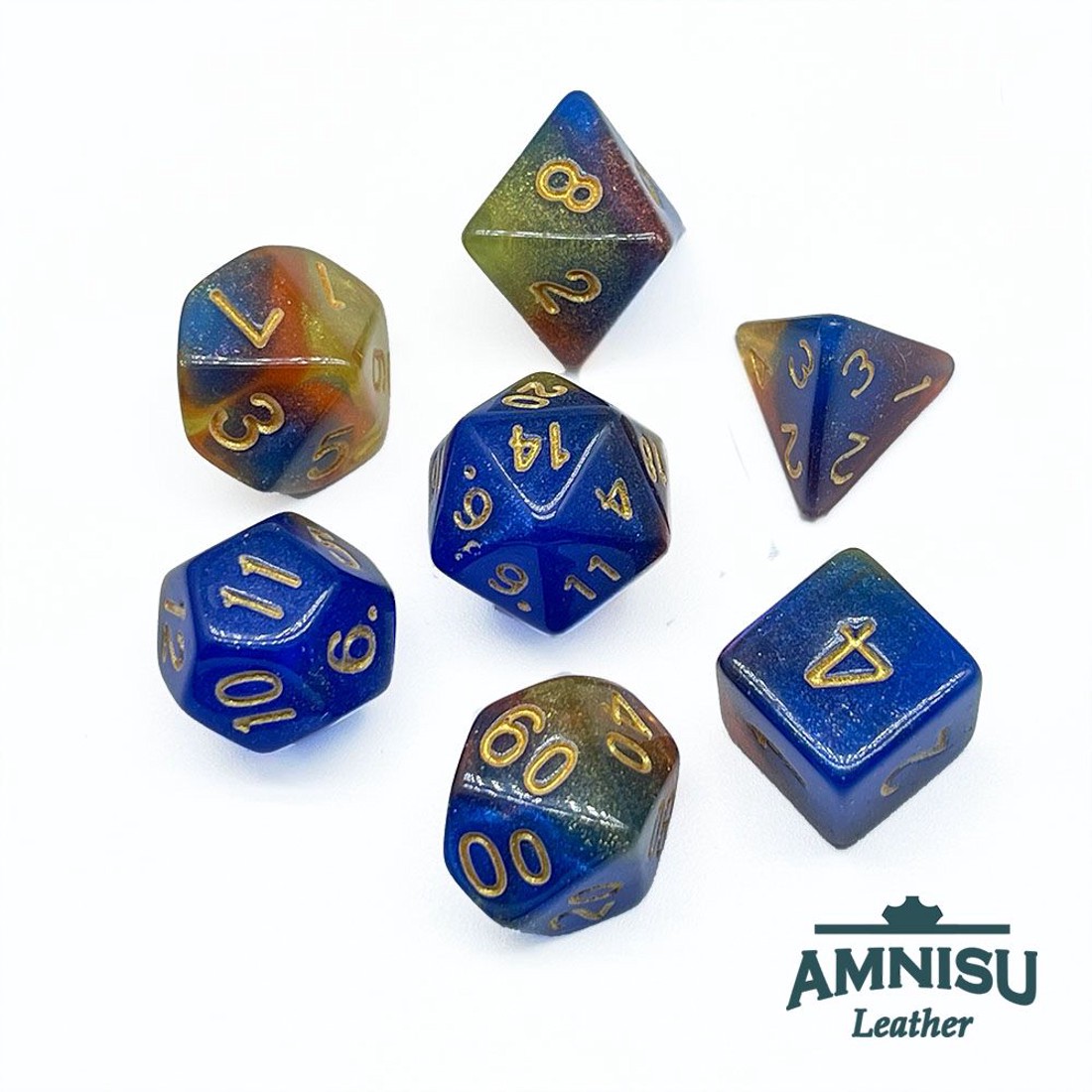 Kék - sárga csillámos műanyag kockaszett - játék & sport - szerepjáték - Meska.hu