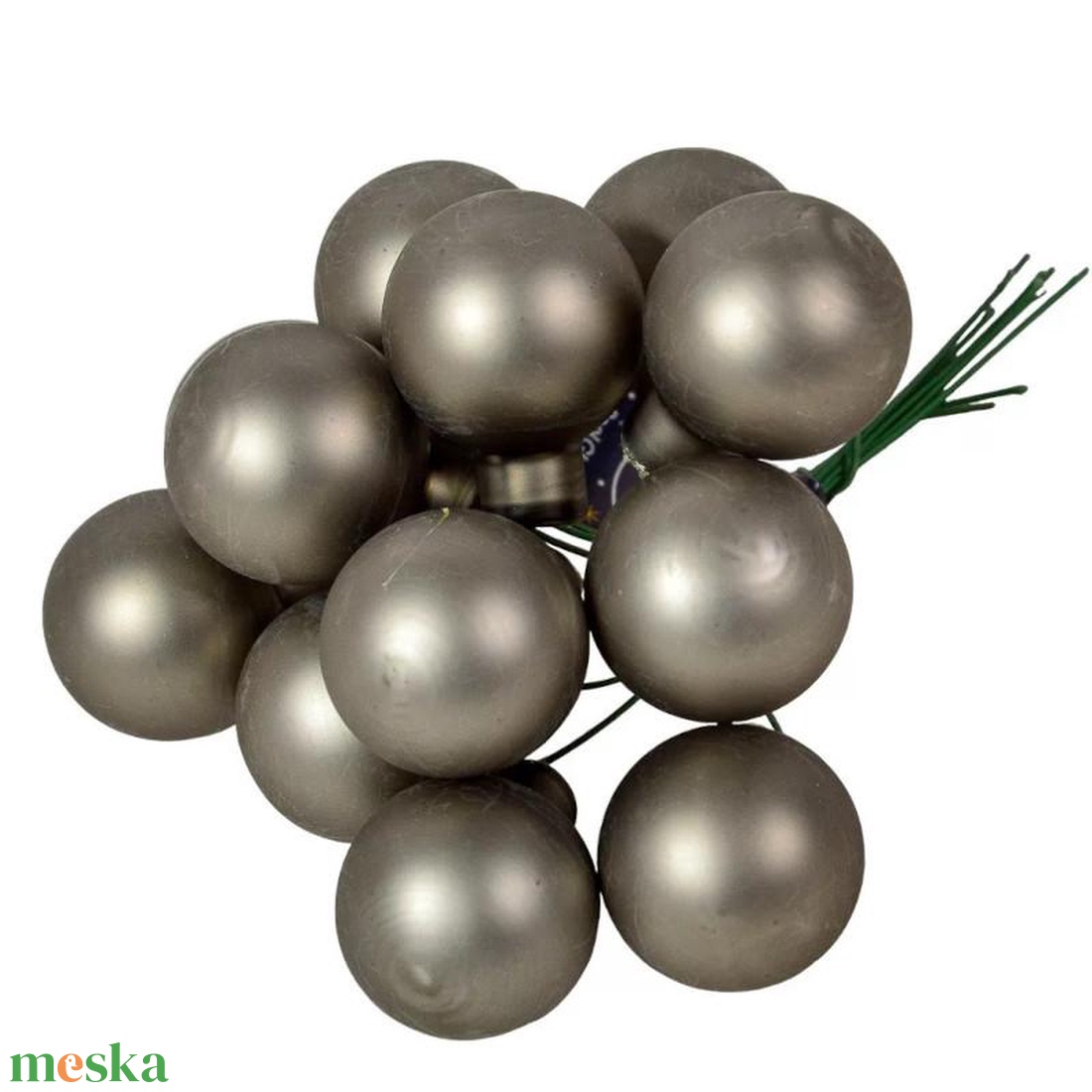 Üveggömb pick 2,5 cm - meleg szürke - matt 12 db - kellékek & szerszámok - dekorációs kellékek - üveggömb pick - Meska.hu Üveggömb pick 2,5 cm - meleg szürke - matt 12 db - kellékek & szerszámok - dekorációs kellékek - üveggömb pick - Meska.hu