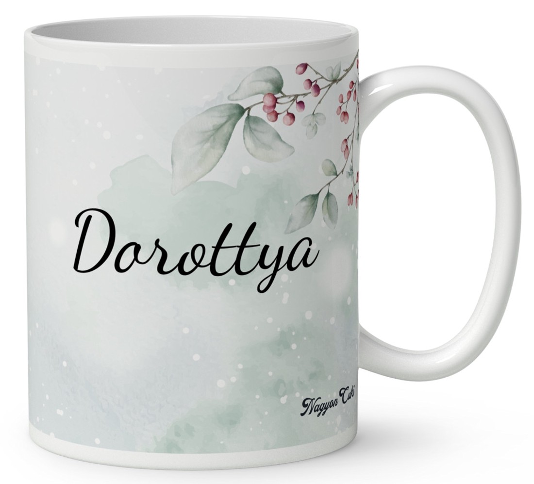 Névvel kérhető - Cuki téli bagoly nagy masnival mintás bögre - otthon & életmód - konyhafelszerelés, tálalás - tálalás - bögre & csésze - Meska.hu