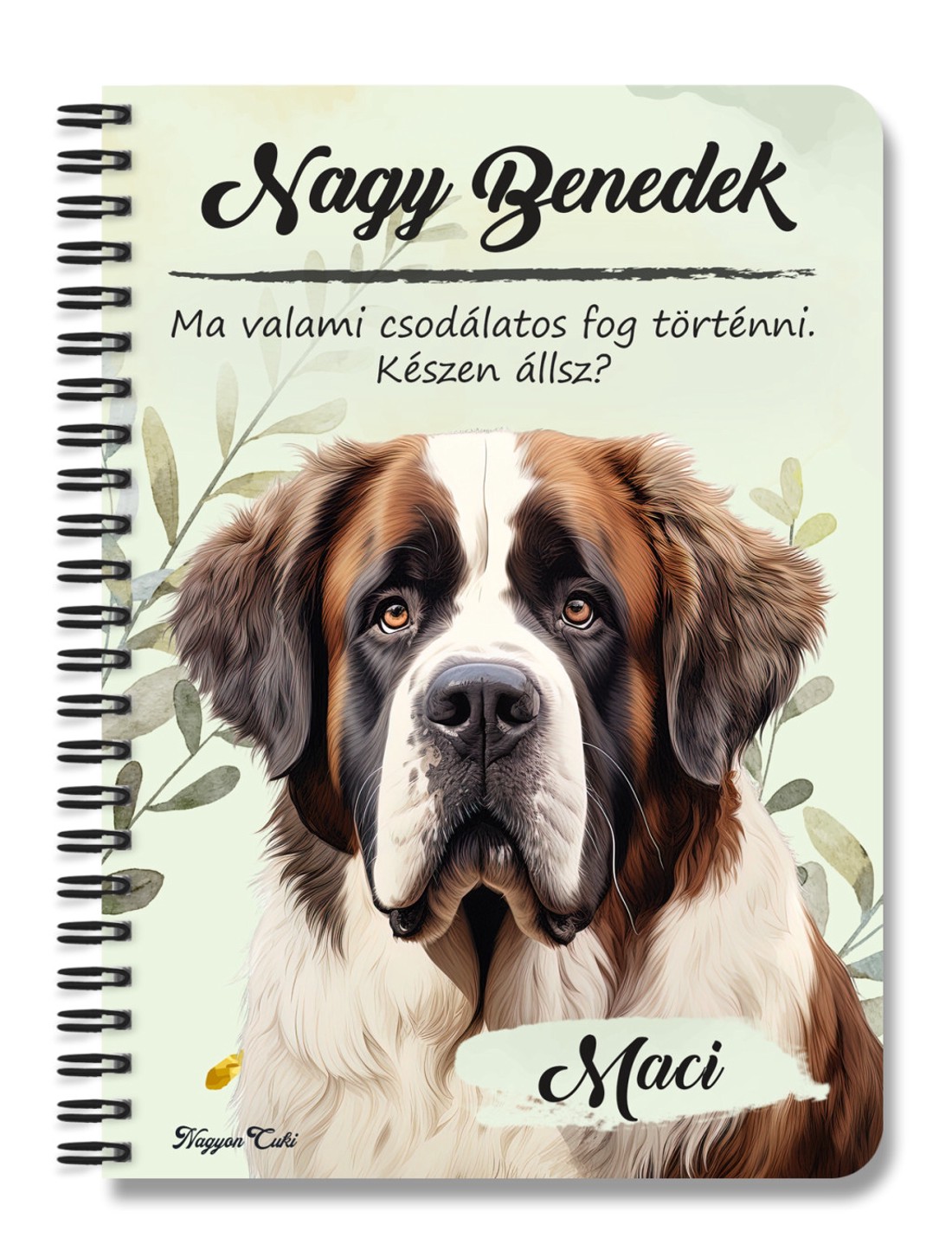 Személyre szabható - Bernáthegyi portré mintás A6-os füzet - otthon & életmód - papír, írószer - jegyzetfüzet & napló - Meska.hu