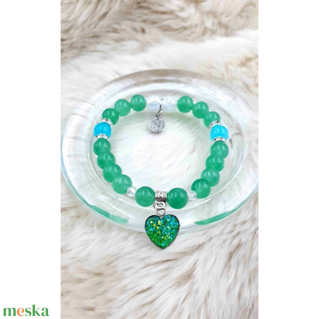 Druzy ásvány karkötő aventurin - ékszer - karkötő - karkötő medállal - Meska.hu Druzy ásvány karkötő aventurin - ékszer - karkötő - karkötő medállal - Meska.hu