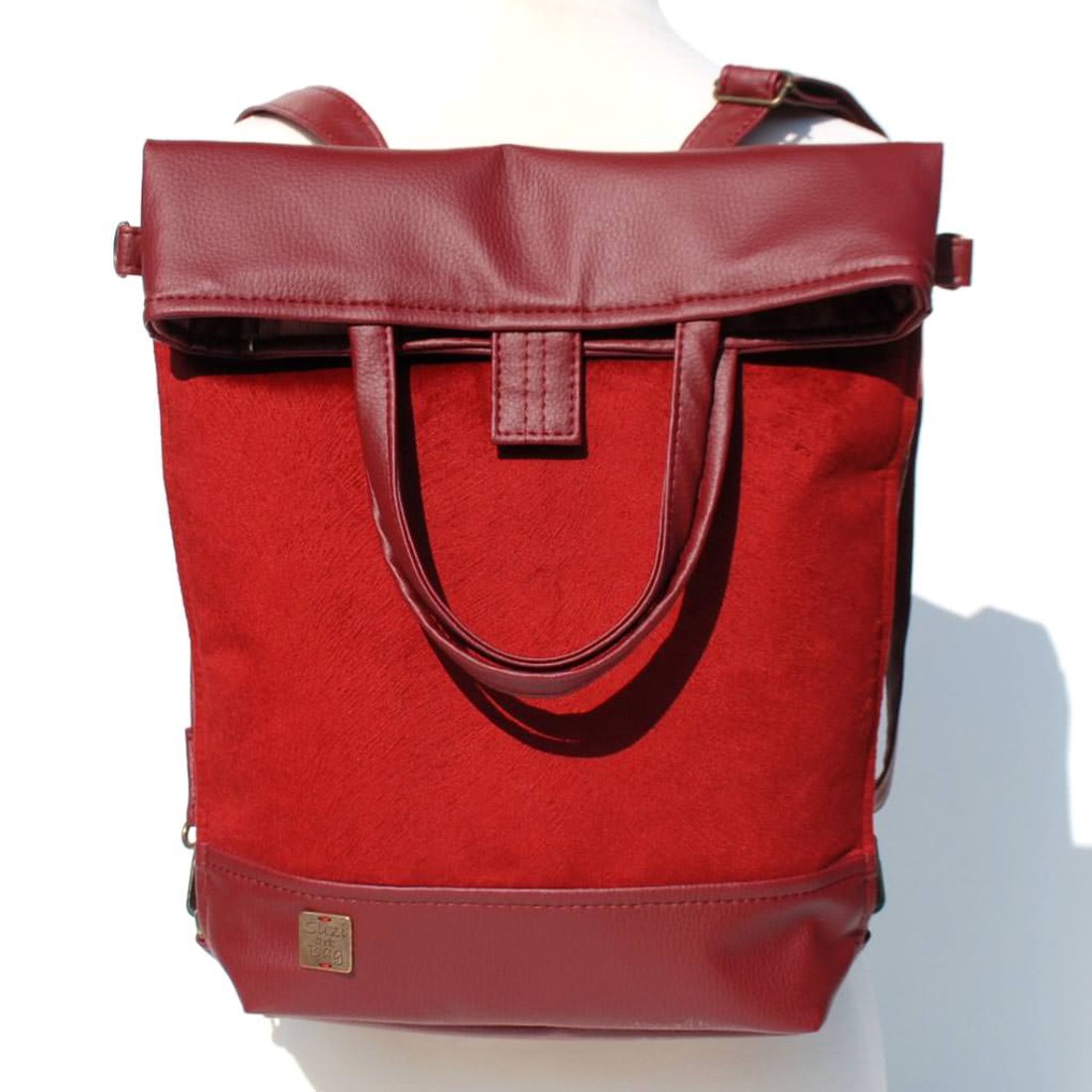 SuziartBag Bordó 2in1 hátizsák - táska & tok - kézitáska & válltáska - válltáska - Meska.hu
