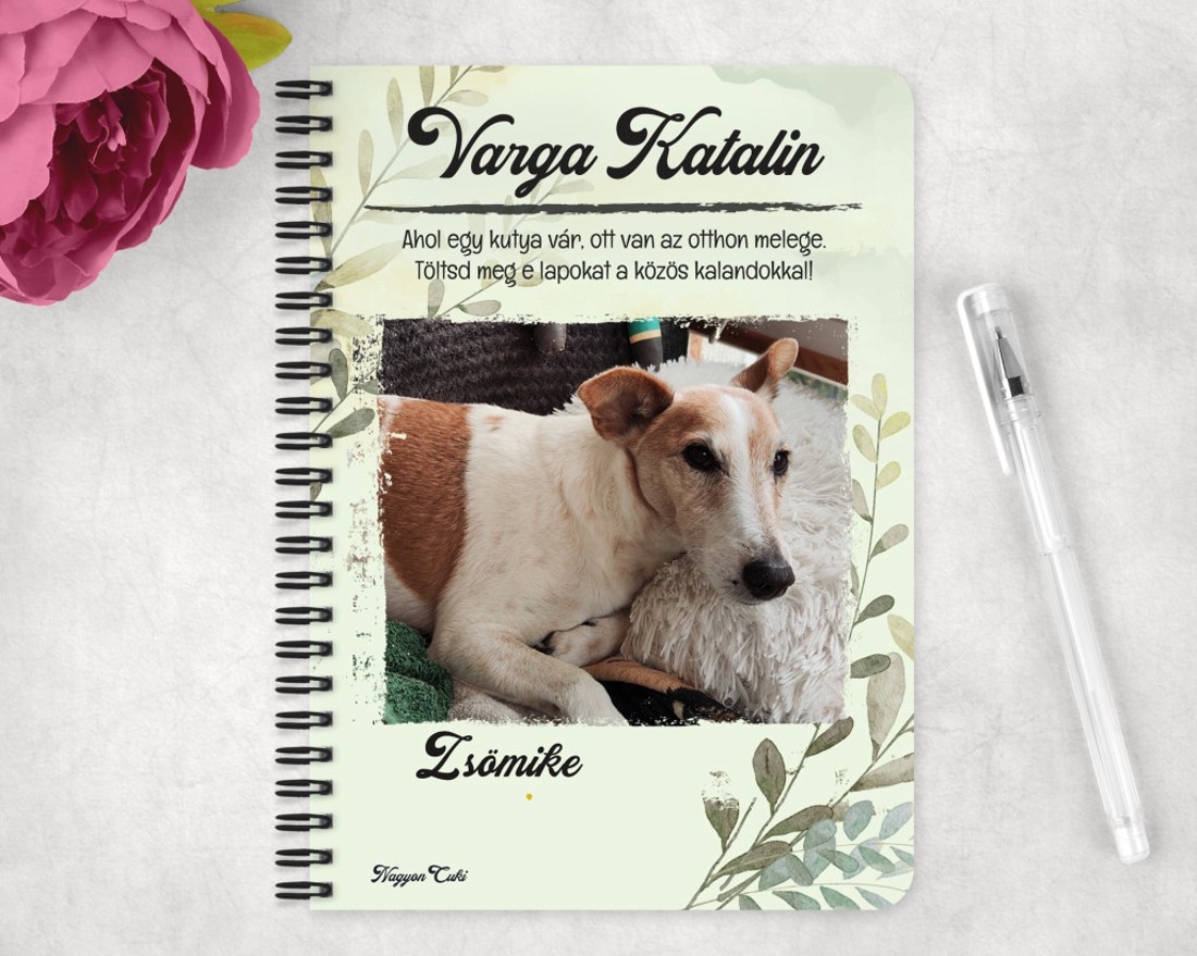 Saját fotós személyre szabható - Kedvenced mintás A5-ös füzet - otthon & életmód - papír, írószer - jegyzetfüzet & napló - Meska.hu