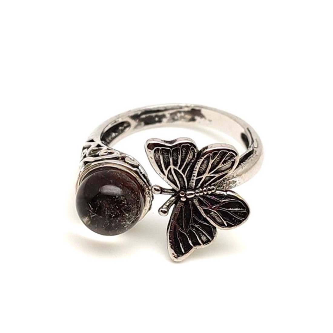 Energetizáló kvarc ásvány gyűrű állítható 8mm - ékszer - gyűrű - Meska.hu