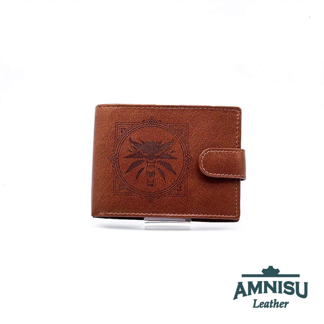 Barna Witcher mintás patentos férfi bőr pénztárca BVS1021/T-witmin - táska & tok - pénztárca & más tok - pénztárca - férfi pénztárca - Meska.hu