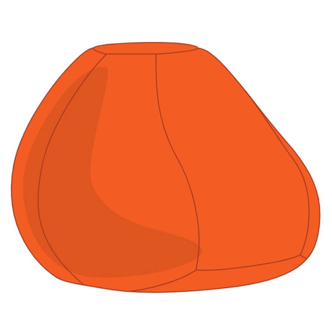 Narancs Babzsák Puff Huzat - otthon & életmód - bútor - babzsák - babzsák huzat - Meska.hu