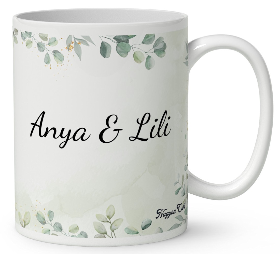 Névvel kérhető - Anya és a kicsi nyuszikája mintás bögre - otthon & életmód - konyhafelszerelés, tálalás - tálalás - bögre & csésze - Meska.hu