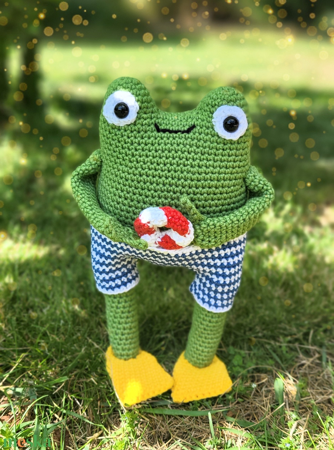 Horgolt béka, amigurumi béka - játék & sport - baba & babaház - baba - Meska.hu Horgolt béka, amigurumi béka - játék & sport - baba & babaház - baba - Meska.hu