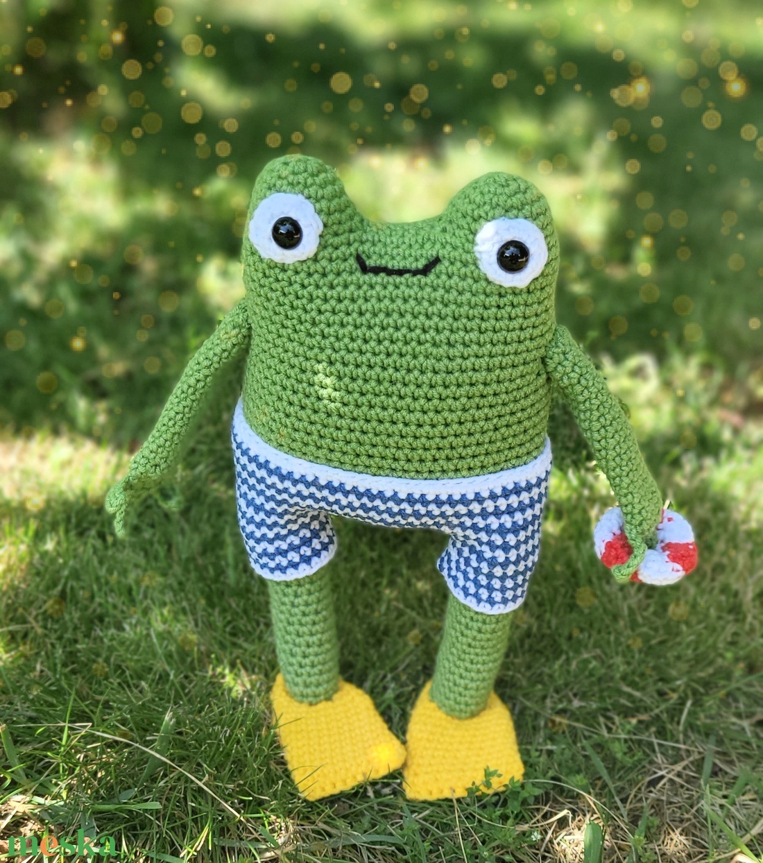 Horgolt béka, amigurumi béka - játék & sport - baba & babaház - baba - Meska.hu Horgolt béka, amigurumi béka - játék & sport - baba & babaház - baba - Meska.hu