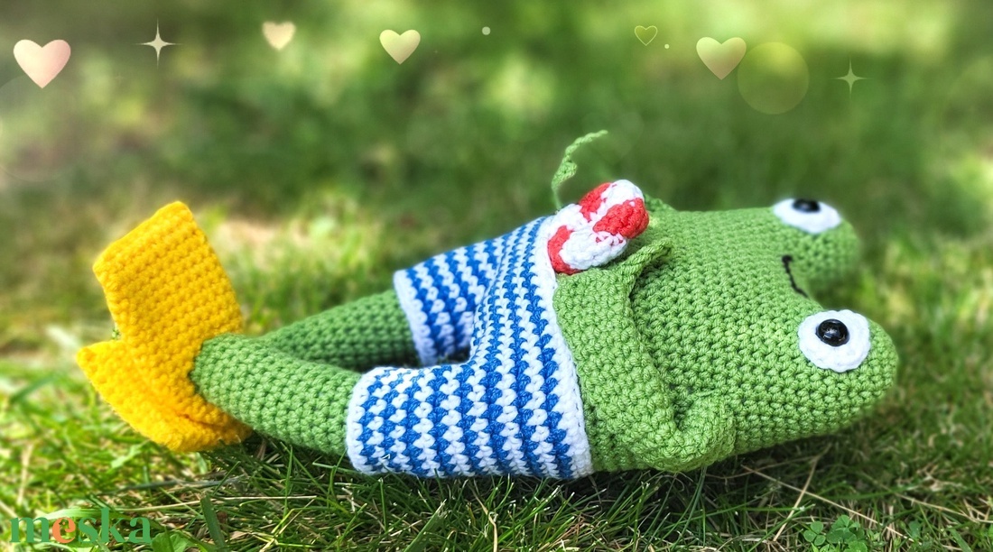 Horgolt béka, amigurumi béka - játék & sport - baba & babaház - baba - Meska.hu Horgolt béka, amigurumi béka - játék & sport - baba & babaház - baba - Meska.hu