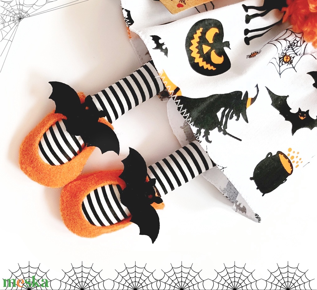 Halloween Nyuszi baba - otthon & életmód - dekoráció - halloween - halloweeni figurák - Meska.hu