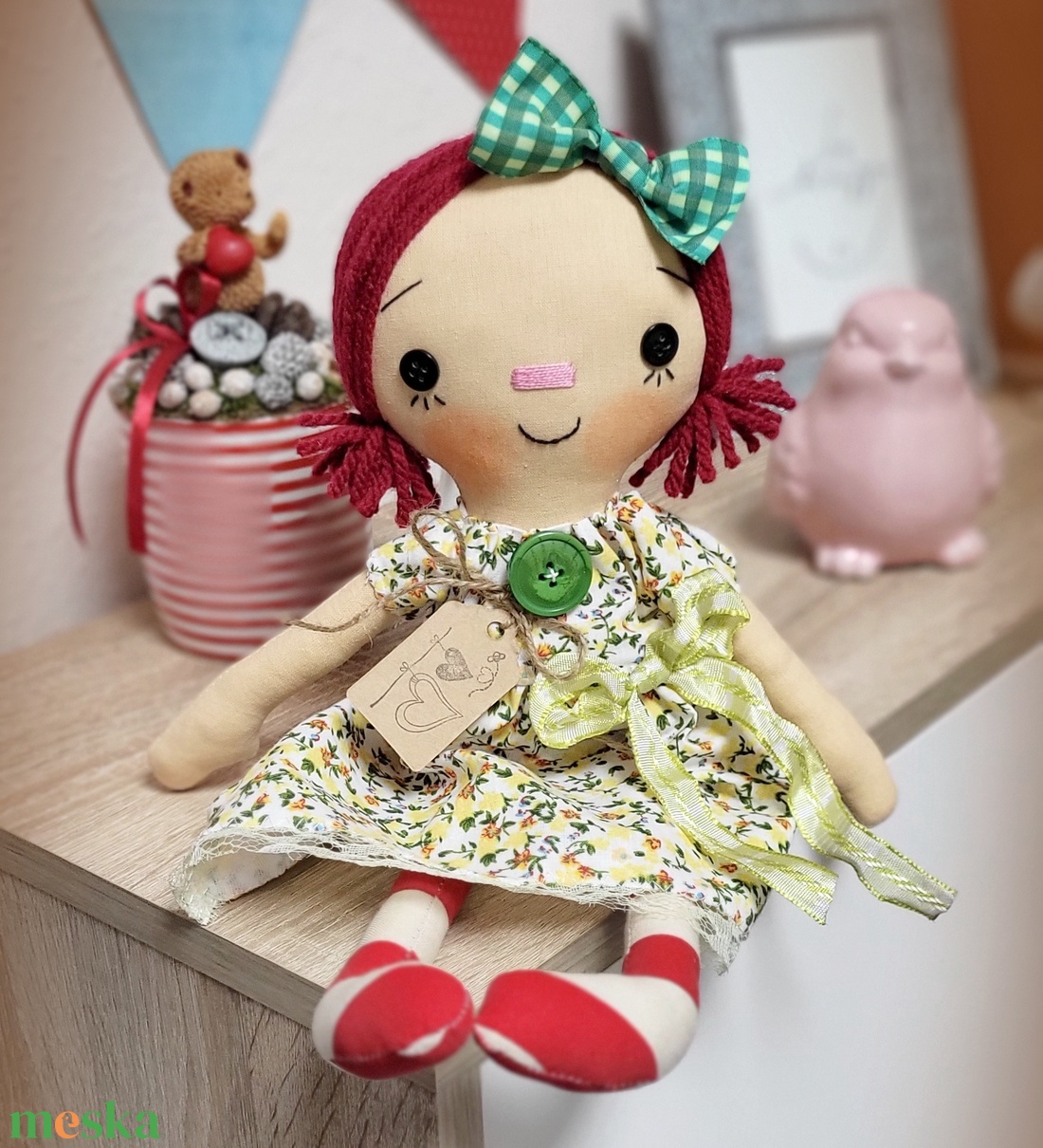 Baba, rongybaba, Raggedy Ann, dekoráció - otthon & életmód - babaszoba, gyerekszoba - babaszoba dekoráció - Meska.hu Baba, rongybaba, Raggedy Ann, dekoráció - otthon & életmód - babaszoba, gyerekszoba - babaszoba dekoráció - Meska.hu