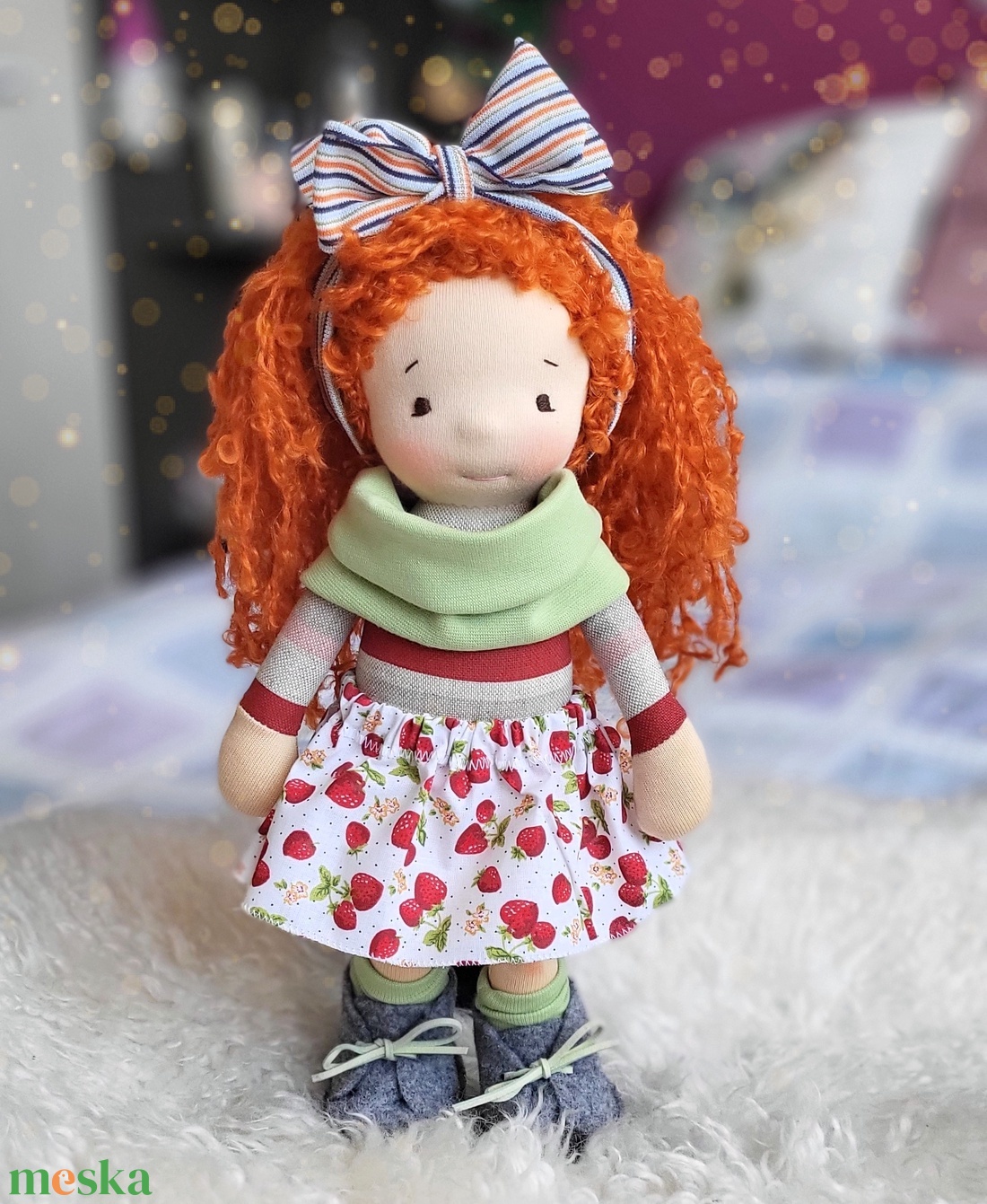 Karolin waldorf baba  - játék & sport - baba & babaház - öltöztethető baba - Meska.hu