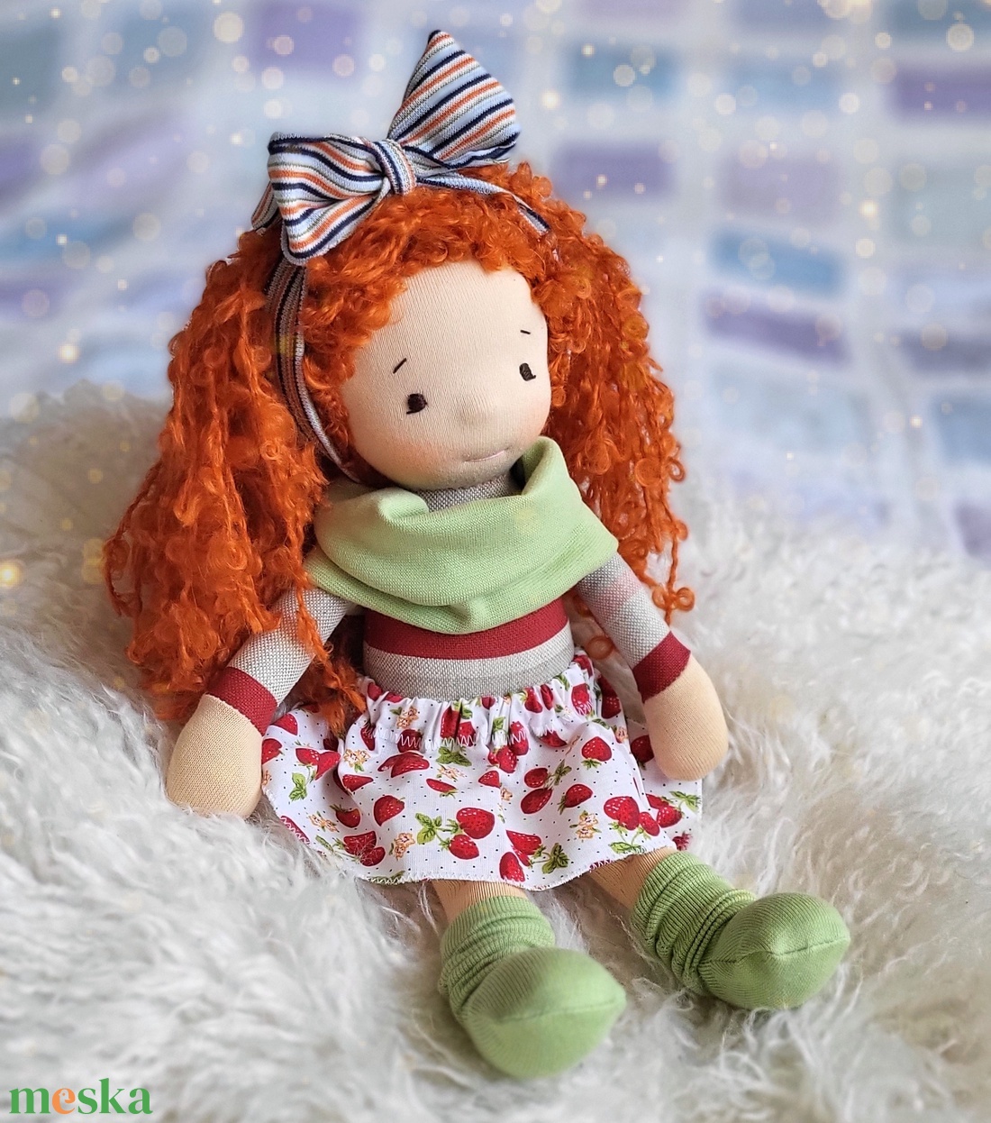Karolin waldorf baba  - játék & sport - baba & babaház - öltöztethető baba - Meska.hu