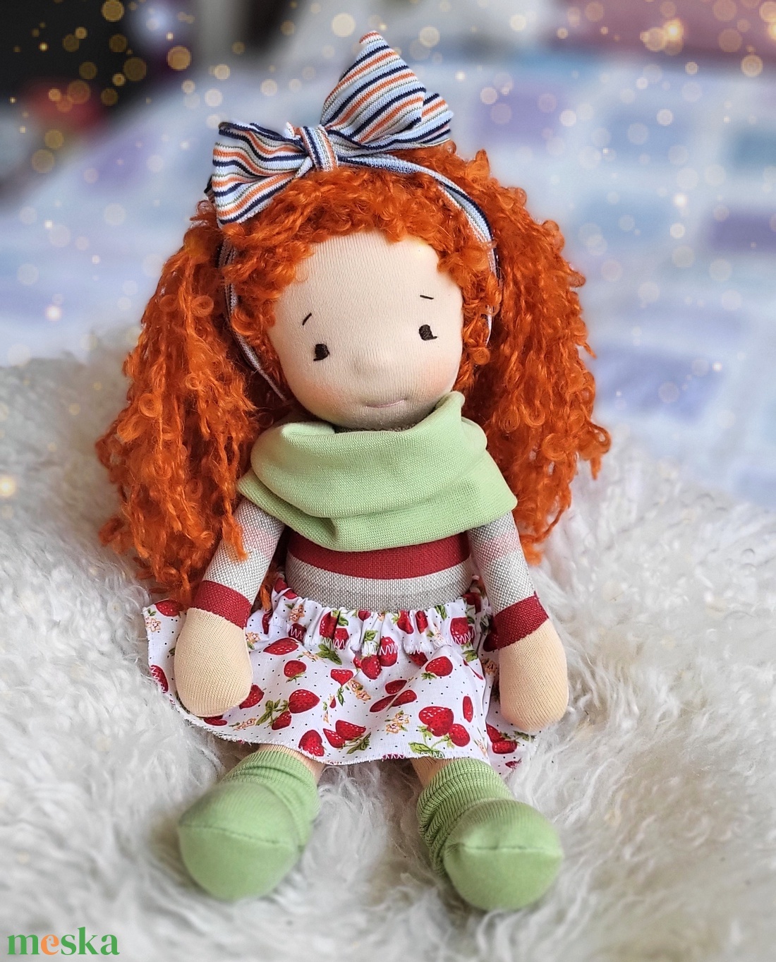 Karolin waldorf baba  - játék & sport - baba & babaház - öltöztethető baba - Meska.hu