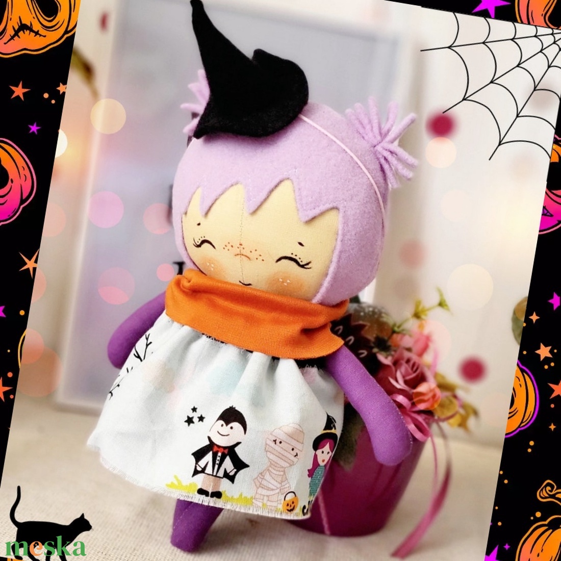 Halloween baba, boszorkány baba - játék & sport - baba & babaház - öltöztethető baba - Meska.hu Halloween baba, boszorkány baba - játék & sport - baba & babaház - öltöztethető baba - Meska.hu