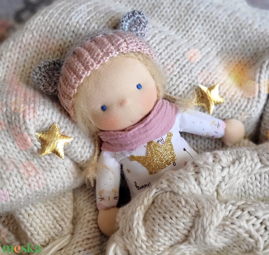 Bella waldorf baba  - játék & sport - baba & babaház - öltöztethető baba - Meska.hu